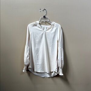 Elegant Cream Women's Blouse Top